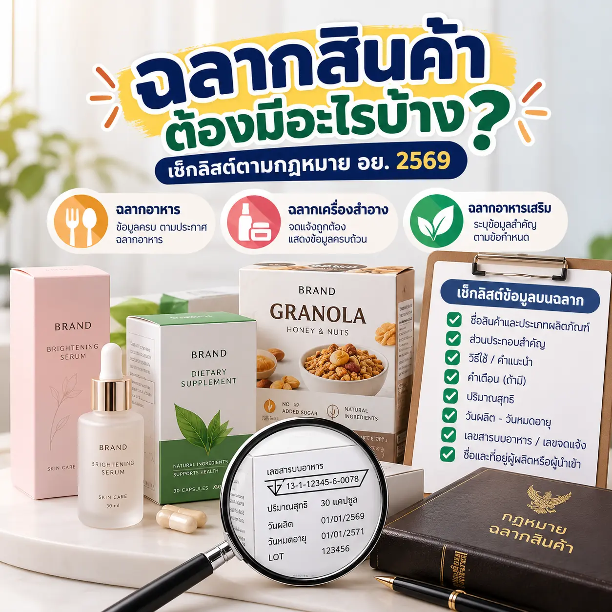 ฉลากสินค้าต้องมีอะไรบ้าง